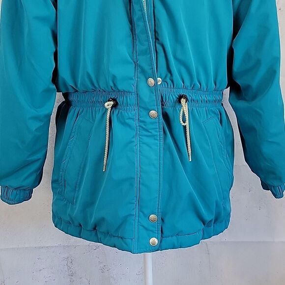 Because It's There 80s vintage ski jacket in teal blue Women's Size L - Picture 3 of 10